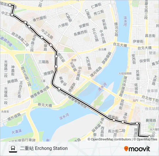 621 Bus Line Map
