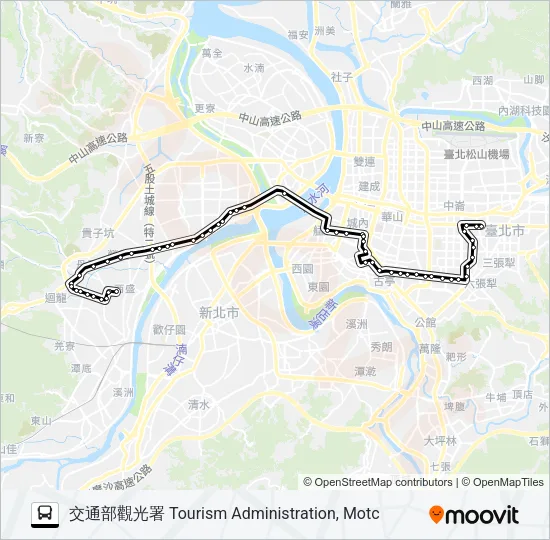 663 Bus Line Map