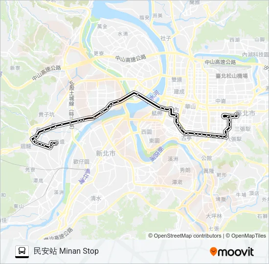 663 Bus Line Map