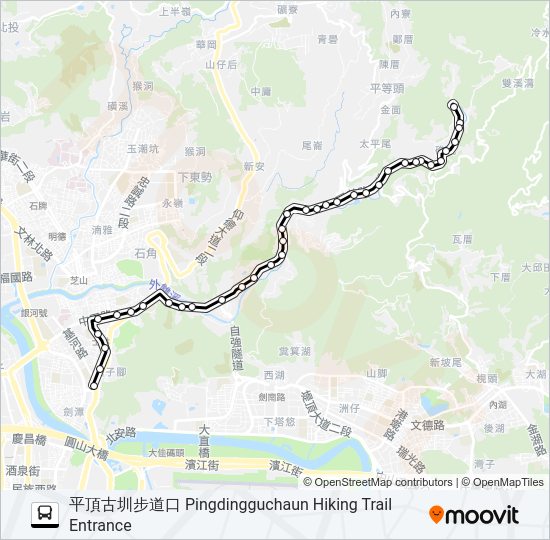 巴士小18的線路圖