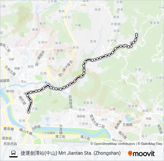 小18 Bus Line Map