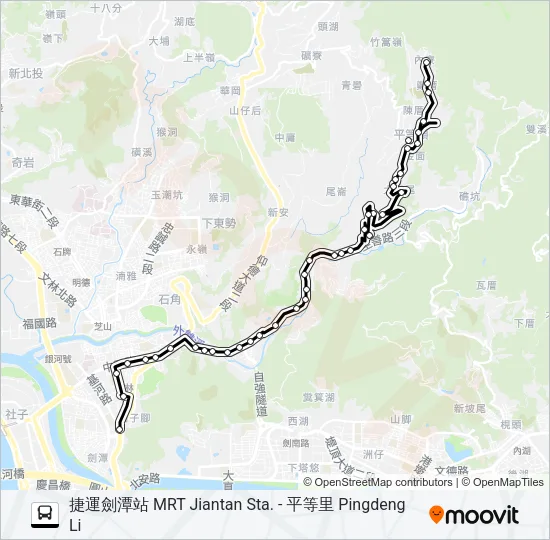 小19 Bus Line Map