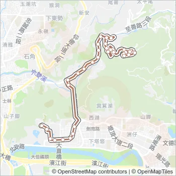 棕13 Bus Line Map