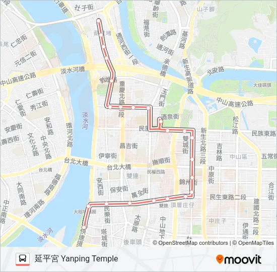 紅33 Bus Line Map