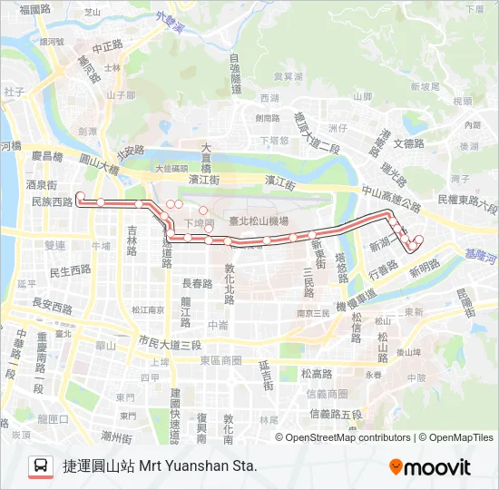 紅50 Bus Line Map