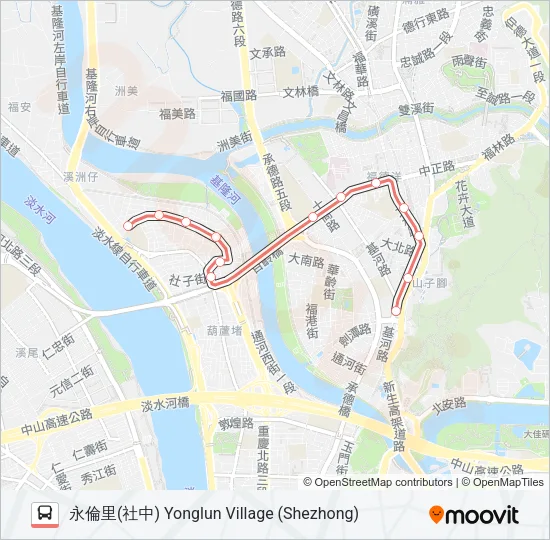 紅7區 Bus Line Map