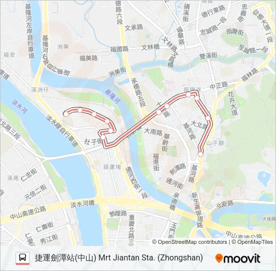 巴士紅7區的線路圖