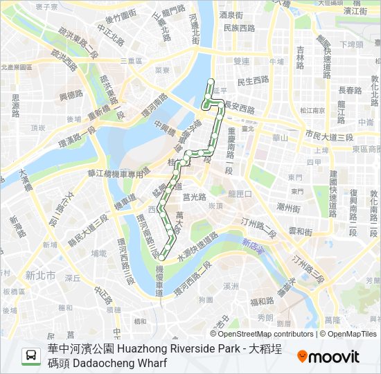 綠17 Bus Line Map