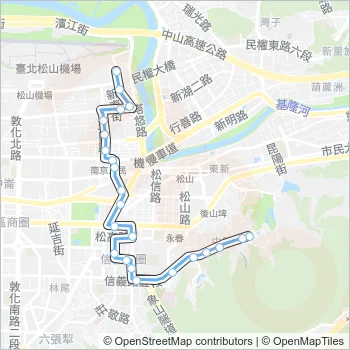 藍10 Bus Line Map
