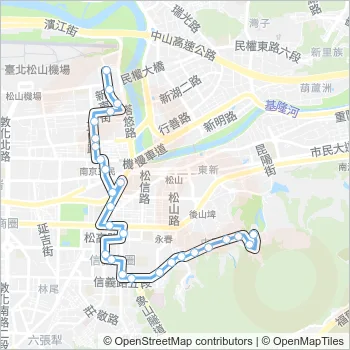 藍10 Bus Line Map