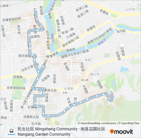 藍10 Bus Line Map