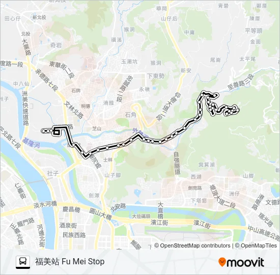 255區 Bus Line Map