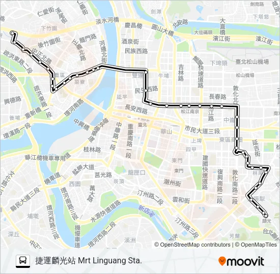 巴士292副的線路圖