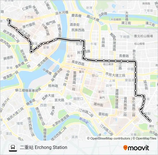 巴士292副的線路圖