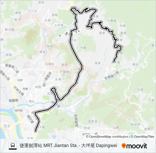 303路 Bus Line Map