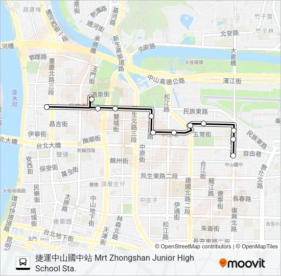 542路 Bus Line Map