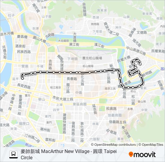 民生幹線 bus Line Map