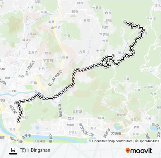 市民小巴1 Bus Line Map