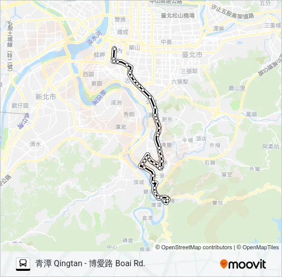 644 Bus Line Map