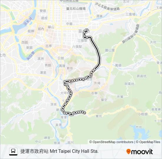 647 Bus Line Map
