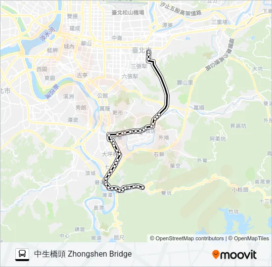 巴士647的線路圖