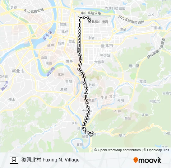 松江新生幹線 Bus Line Map