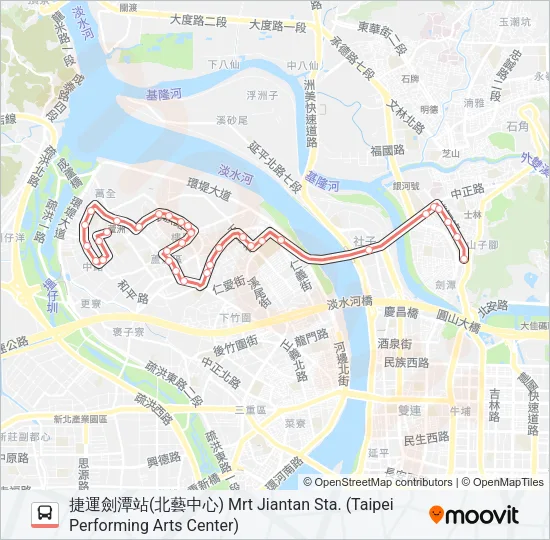紅9 Bus Line Map