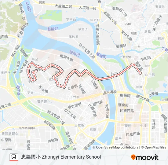 紅9  Line Map