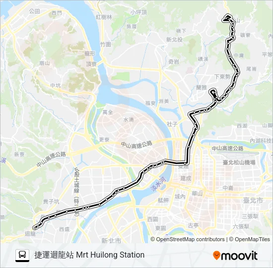 111 Bus Line Map