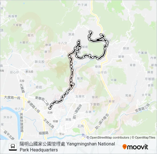 128 Bus Line Map