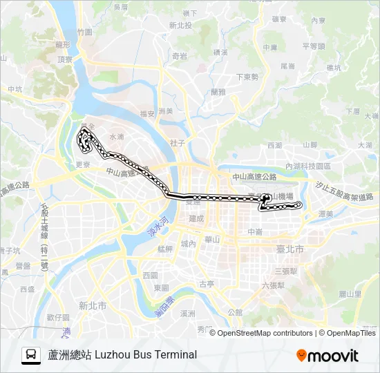 225 Bus Line Map