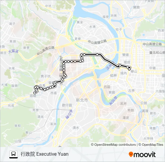 615 Bus Line Map