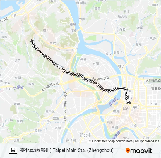 641 Bus Line Map