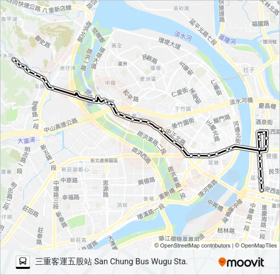 641 Bus Line Map