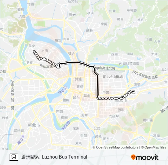 巴士232快的線路圖