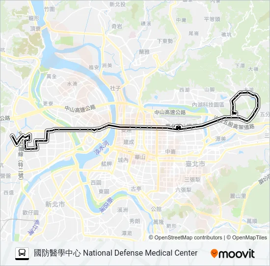 617副 Bus Line Map