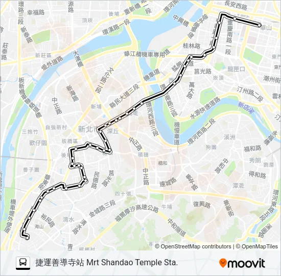 265夜間公車 Bus Line Map