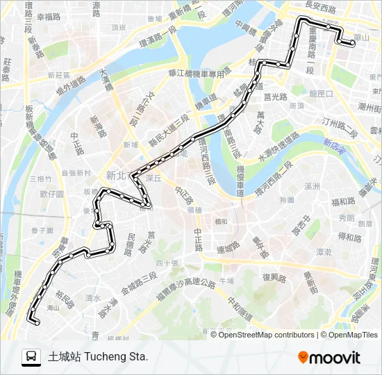 265夜間公車 Bus Line Map