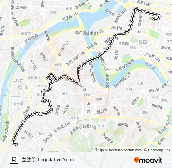 265經中央路  Line Map