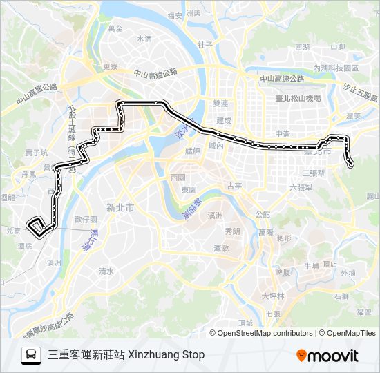 299三重路線 時刻表 站點和地圖 新莊站xinzhuang Dispatch Station