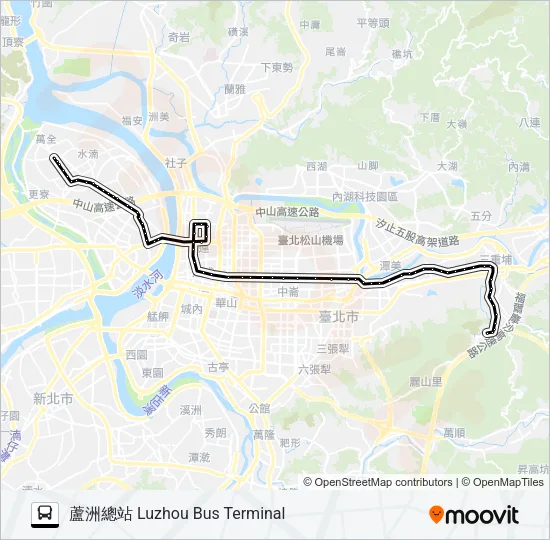 306(三重) Bus Line Map