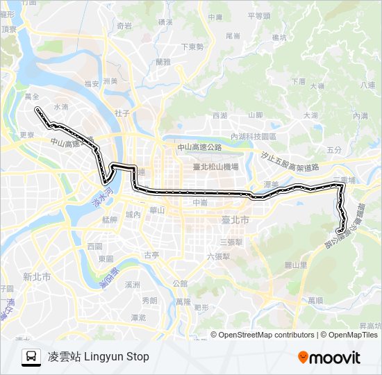 306(三重) bus Line Map