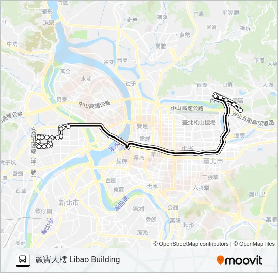 內科12往內科  Line Map