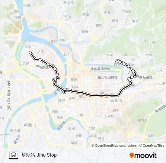 內科6(蘆洲站-內科) Bus Line Map