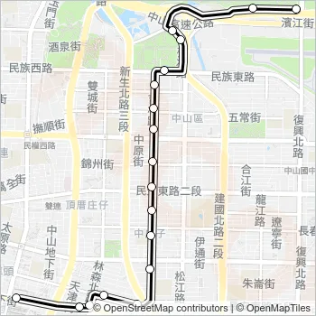 市民小巴9不經中興院區  Line Map