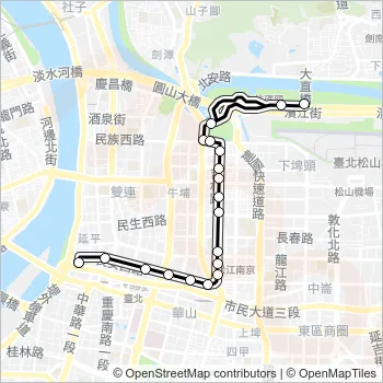 市民小巴9不經中興院區  Line Map