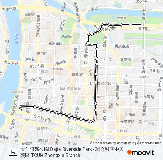 市民小巴9不經中興院區的線路圖