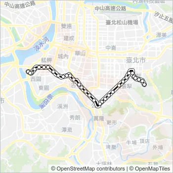 1 Bus Line Map