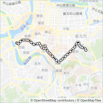 1 Bus Line Map