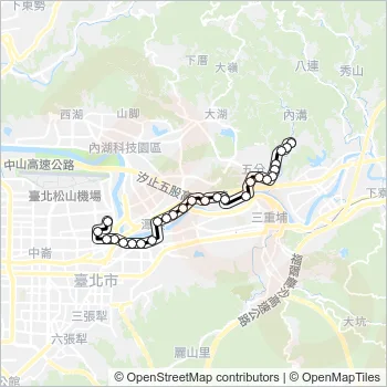 53 Bus Line Map